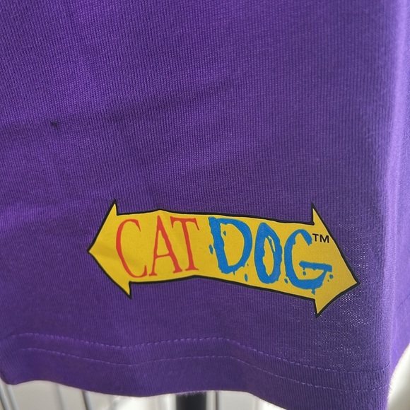 NWT Nickelodeon 90' Retro CatDog Purple T Shirt SZ-L - Picture 5 of 11